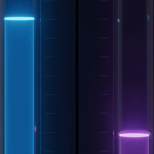 Two separate usage meters filled to wildly different levels with no shared scale reconciling them into one number